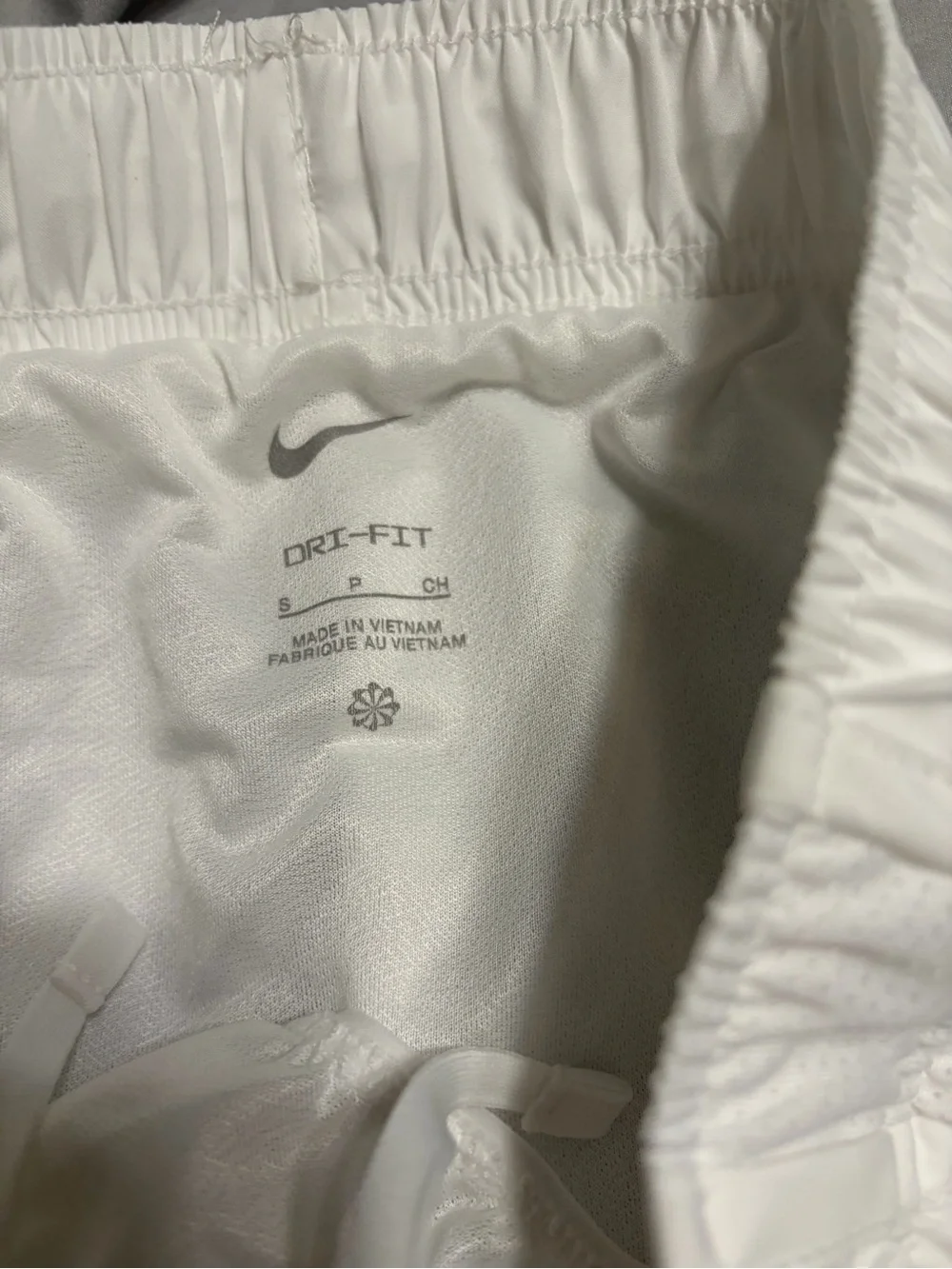 Nike White Women's Athletic Running Shorts with Mesh Panels